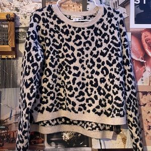 cheetah sweater!